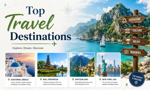 Top 10 Most Wanted Travel Destinations in the World
